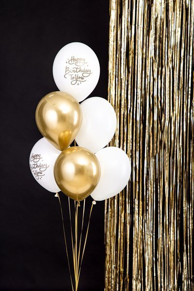 Balony gumowe 30cm Happy Birthday To You 6szt SB14P-305-000-6 PartyDeco